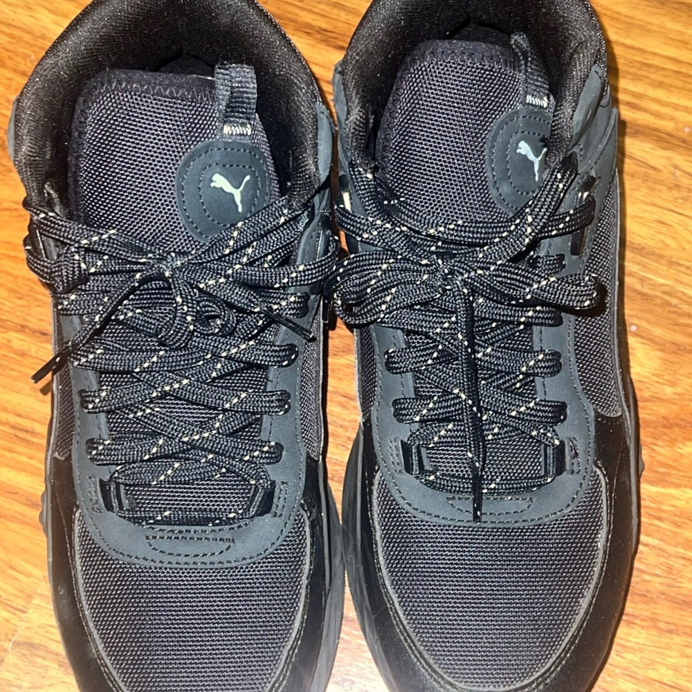 Puma Men's All-Black High-Top Sneakers